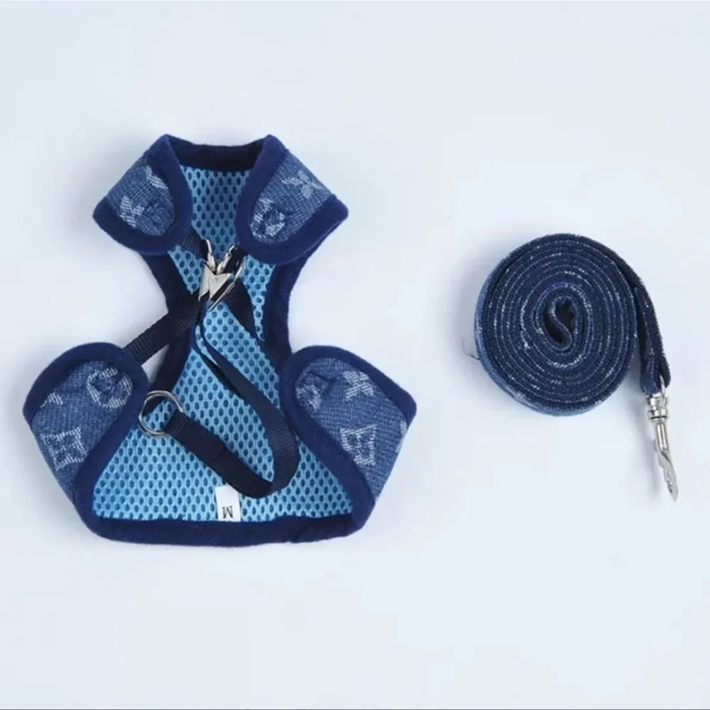 Stylish LV Doggie Harness Set - Picture 1 of 10